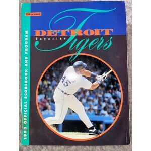 Baseball Program Detroit Tigers 1993 Toronto Blue Jays Not Scored
